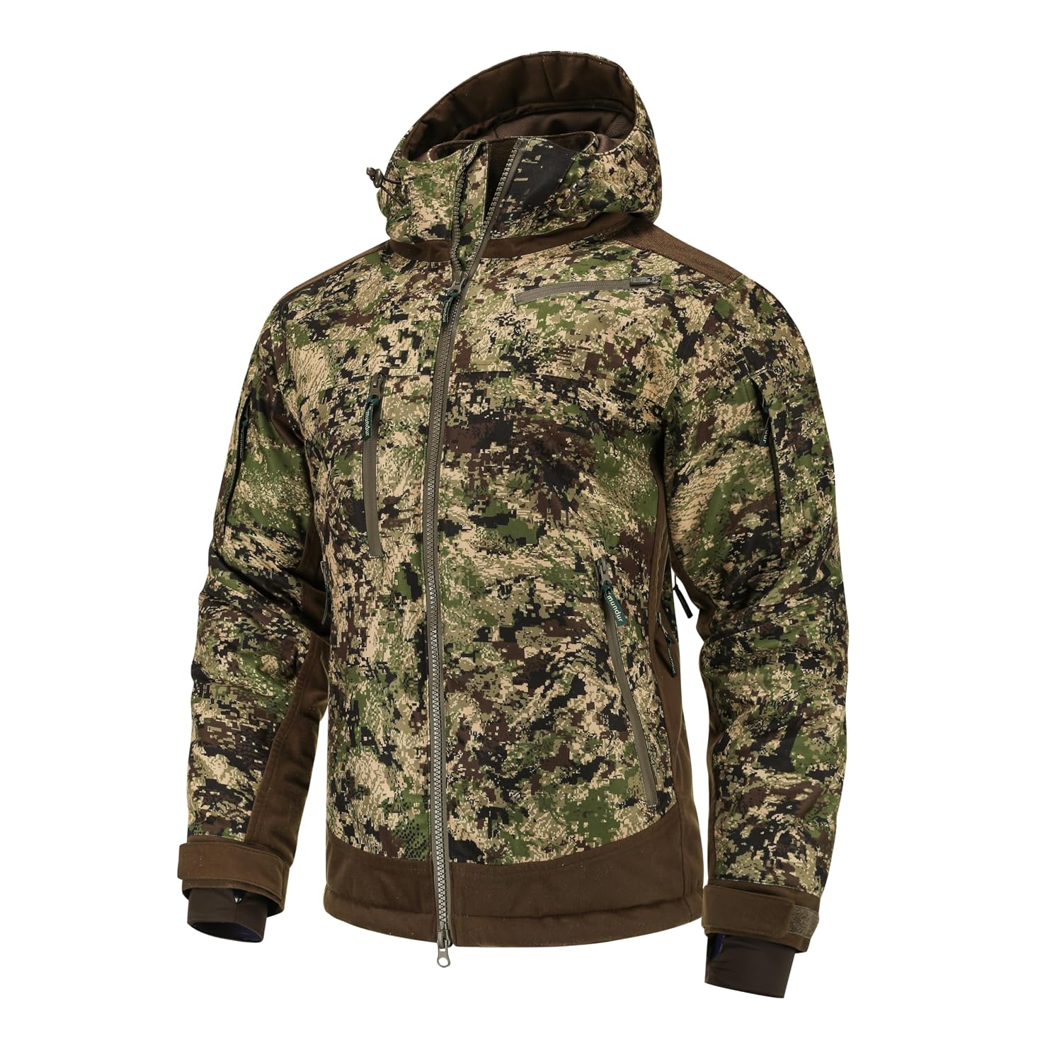 Chaqueta de caza de camuflaje naranja, chaqueta de invierno para hombre, resistente al viento y al agua.