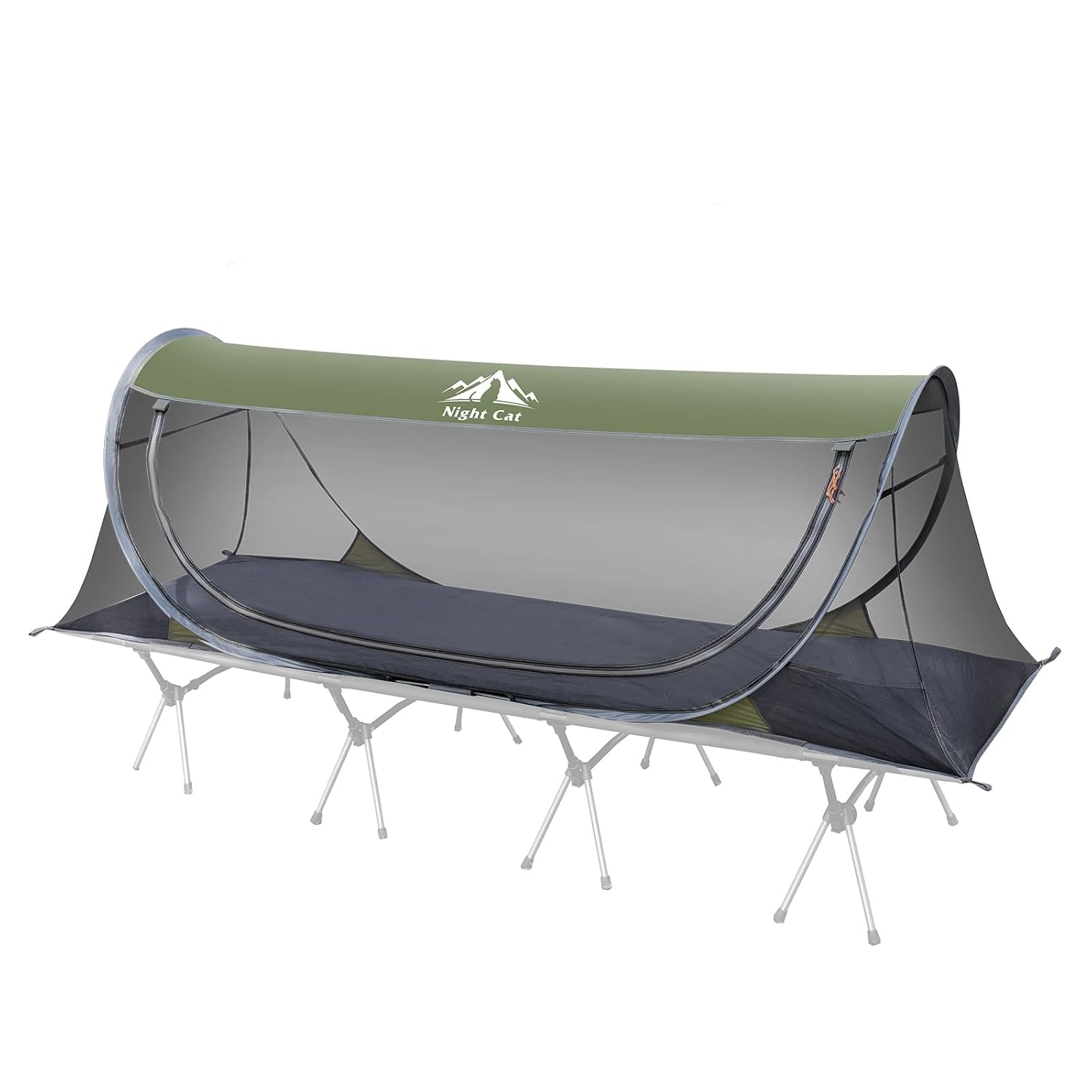 Night Cat Mosquitera Plegable Cama: 1 Persona Tienda Emergente de Mosquitera para Trekking Camping Aventura