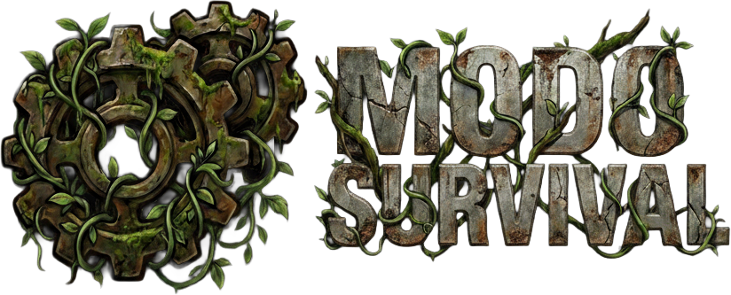 Modo Survival — logotipo con icono y texto